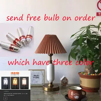 

Eastern European royal noble wax gourd style base plain table Lamp for bedroom Hotel famous guest table lamp for living room