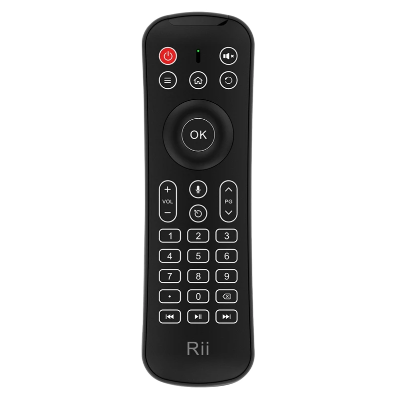 Rii MX6 2 4G Беспроводной клавиатура 6-осевой гироскоп воздуха Мышь двухсторонняя