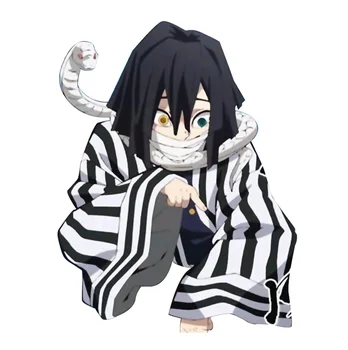 

HSIU Iguro Obanai Wig clothing Anime Cosplay Wig Demon Slayer: Kimetsu no Yaiba Roles wig,Fiber Syntheitc wig Wooden slippers
