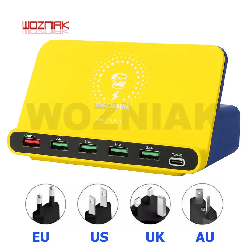 Механическое USB зарядное устройство 6 портов универсальная умная ...