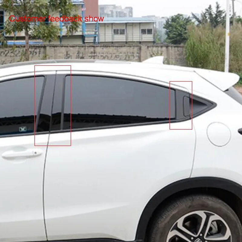 Наклейки Tonlinker для наружной крышки автомобильного окна колонны чехла наклейки