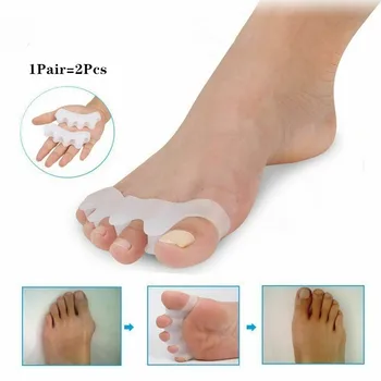 

2019 1Pair=2Pcs Silicone Foot Care Gel Bunion Protector Toe Separators Straightener Spreader Correctors Hallux Valgus Correction
