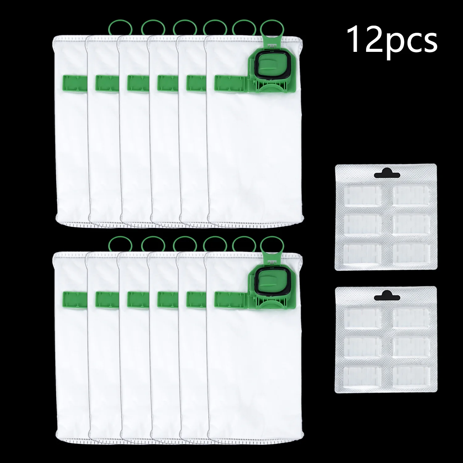 

12pcs Vacuum Cleaner Bags Dust Bag for Vorwerk VK140 VK150 +Fragrance Sticks kit accessories durable and practical to use