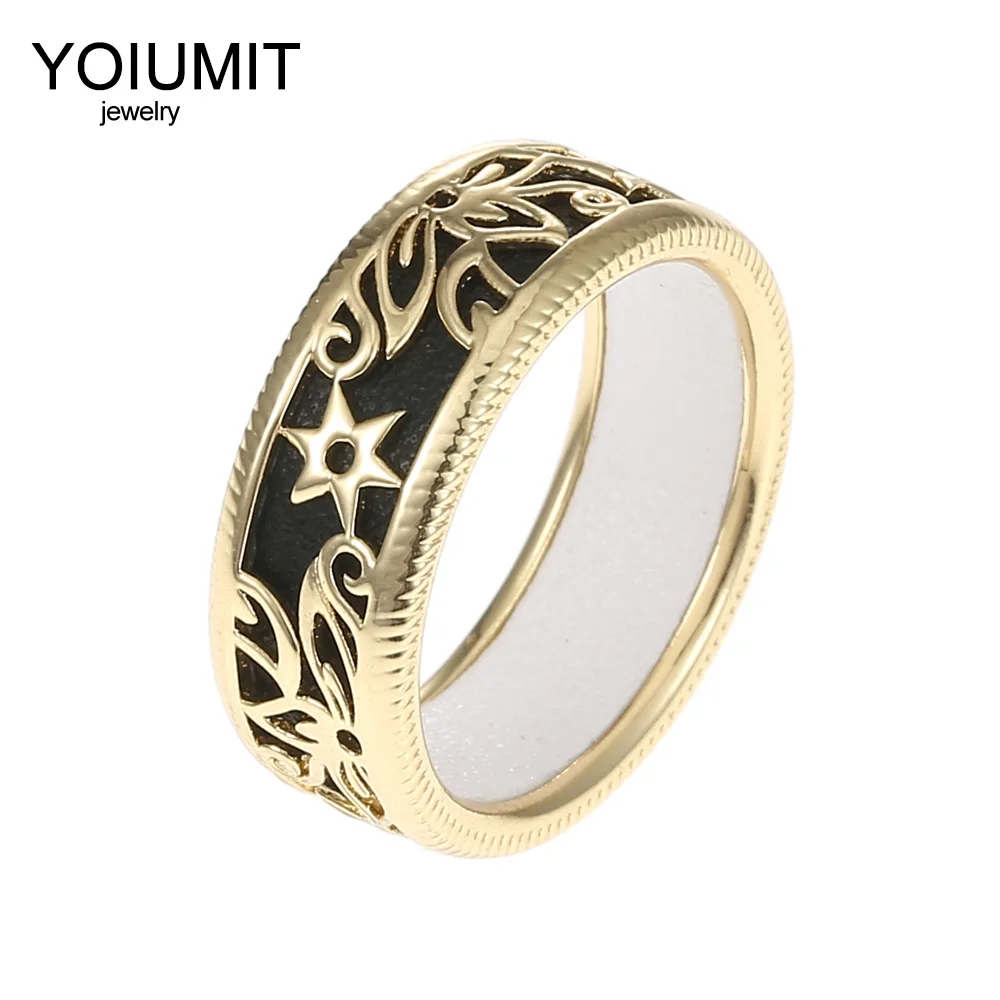Женские Колечки с цветочным принтом Cremo женские дырочками Bijoux Yoiumit 2019 | Украшения