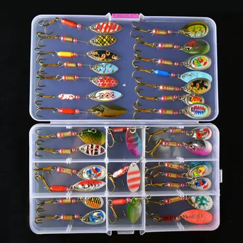 SUPER DEAL ❤️ TOMA Spoon Lure Set Spinner bait 2-7g Trout Pike Metal Fishing lures Kit Crankbait Fresh/Salt Water Isca Artificial Hard Bait - discount item 45% OFF Sports & Entertainment