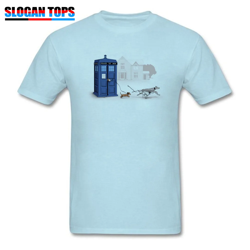 Who Let The Dogs Out? Футболка для мужчин Доктор Кто футболка время Tardis путешествий сайту