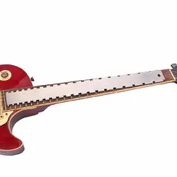 Серебряная гитара шеи зубчатый прямой край стальной инструмент для крыла гитара gibson