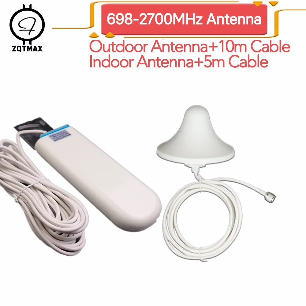 ZQTMAX 25dBi 2G 3G 4G антенна для 850 900 1800 2100 2600 Мобильный усилитель сигнала UMTS LTE сотовый с