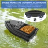 RC Fishing Bait Boat with Bag GPS Auto Return 2KG Load Bin 500M Distance Night Light 12000mah 6 Hours RC Ship Toy 3