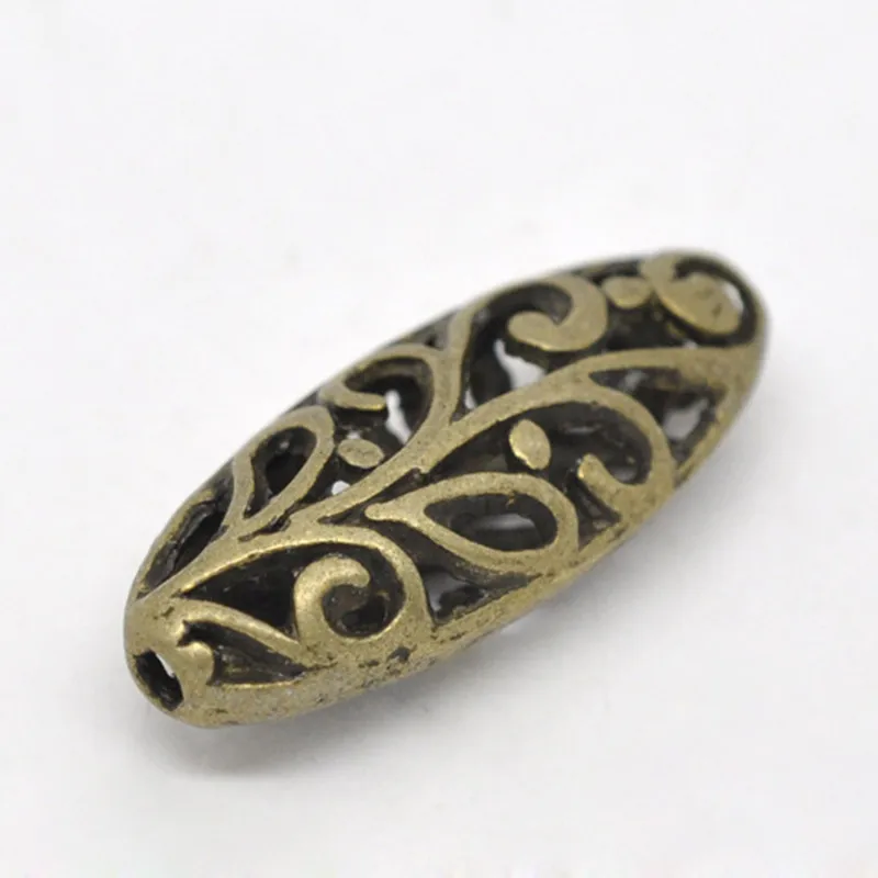 DoreenBeads бусины цинка вставки из сплава Овальный элемент античная бронза цветок