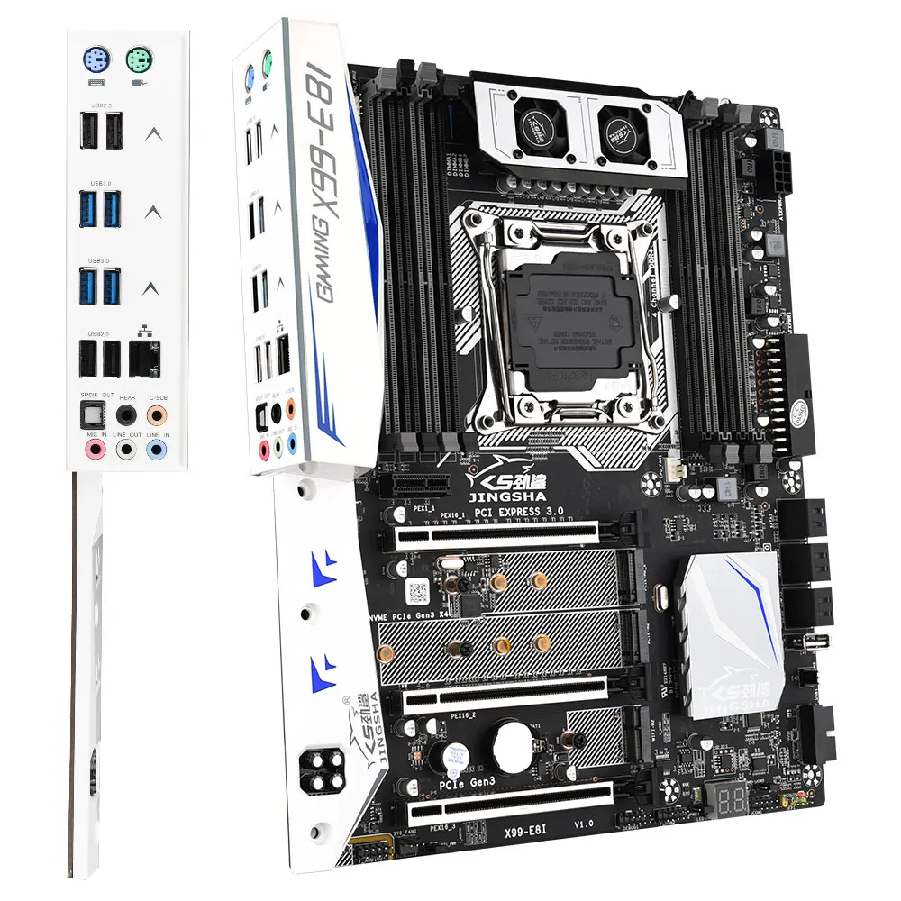 Jingsha X99e8i Gaming Motherboard With 8 Ddr4 Memory Slots 6 Sata3.0