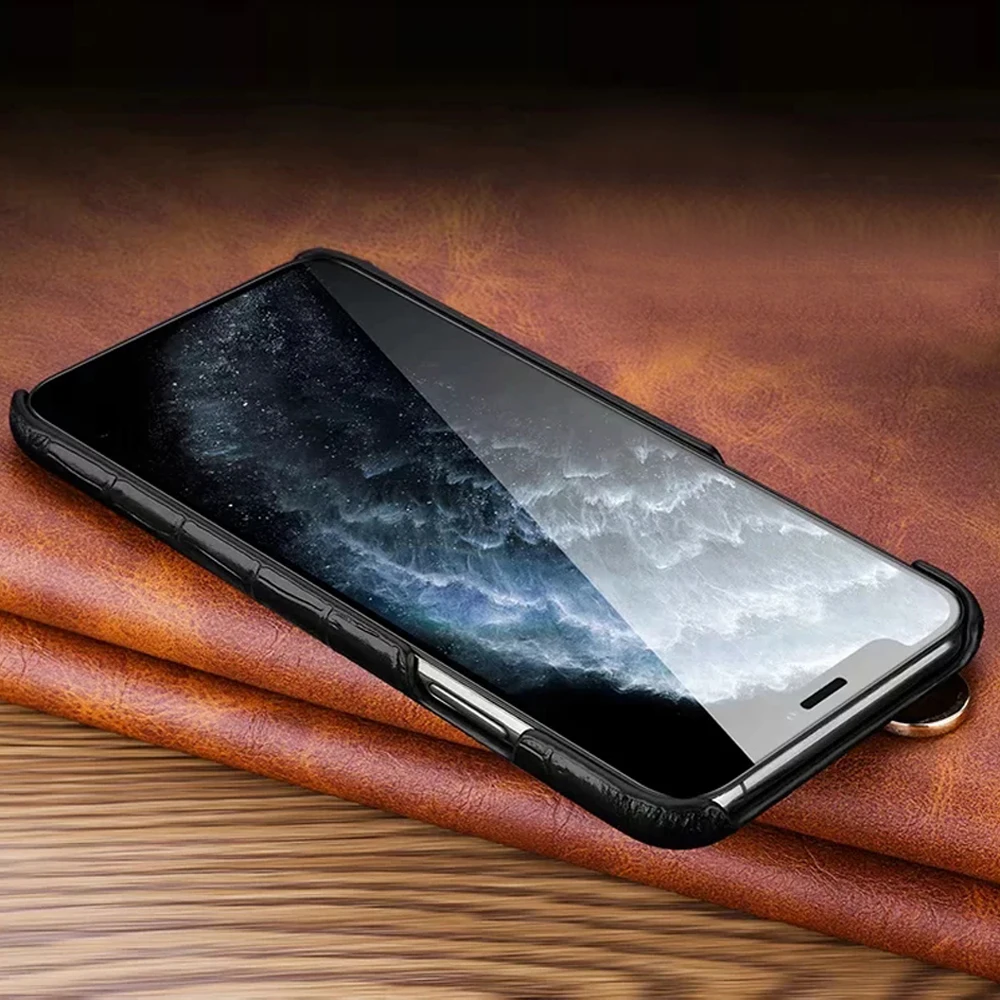 Luxury-Crocodile-texture-Genuine-Leather-Fundas-for-iPhone11-iPhone-11-Pro-XS-Max-X-XR-7 (3)