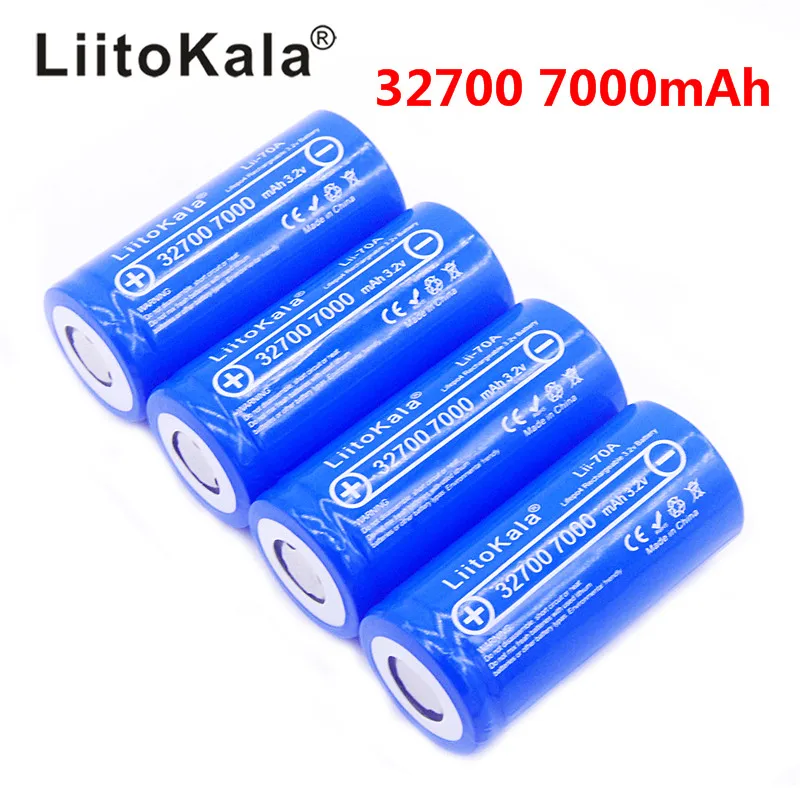 Аккумулятор LiitoKala lii 70A 3 2 В 32700 6500 мАч LiFePO4 35 А непрерывный разряд максимум 55