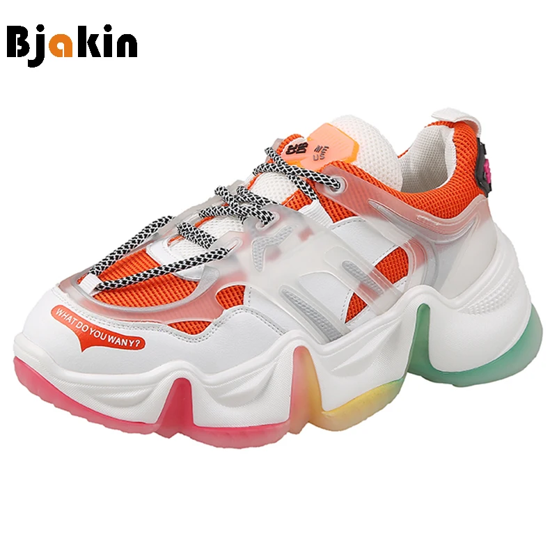 Women's Shoes Rainbow Sneaker Athletic Breathable Casual Running Tennis Shoes 
