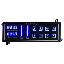 Painel de controle sensível ao toque, indicador de nível de água, voltemter, acessórios de caravana 12v, sistema de controle de motorhome