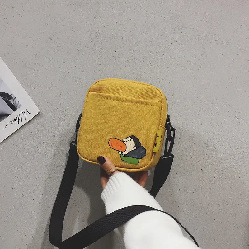 Простая небольшая Холщовая Сумка новая стильная сумка на плечо сумка для мобильного телефона поколение жира