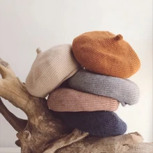 Детская шапка берет 48-52 см вязаная шапочка детская шляпа шапка для младенца девочка мальчик Фотография реквизит NIB97261