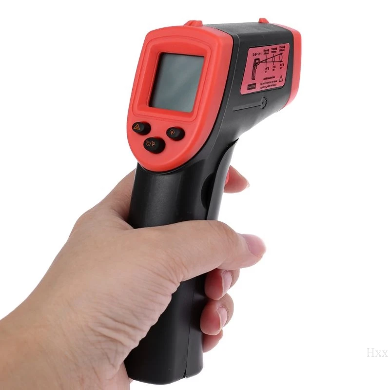 Digital Laser Infrared Thermometer-50~600 Degree Temperature Measuring Gun C/F Selection LCD Pyrometer Temperature Instrument