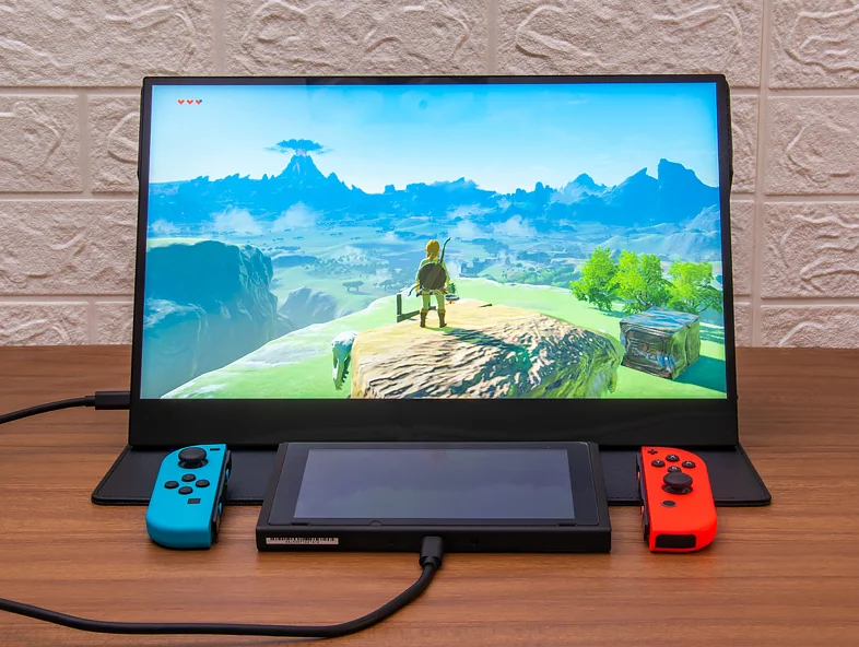 Аккумулятор встроенный 15 6 &quot4 K монитор HDR10 игровой для PS4 xbox переключатель