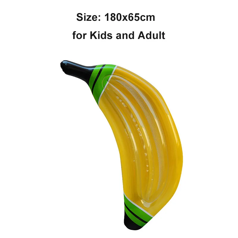 180cm Banana Rooxin гигантский бассейн Купание и плавание кольцо ананас арбуз надувной матрас плавательный матрац плавательный круг вечеринка у бассейна - Цвет: 180cm Banana