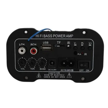 

220V Car Bluetooth Amplifier Car HIFI Audio Music Automotivo Smart Power Amplificador Subwoofer Universal Amplifiers TF Card MP3