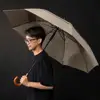 Parachase Big Umbrella Men Women Rain Double Layer Windproof 8 Ribs Wood Long Handle Umbrella Automatic Strong Guarda Chuva ► Photo 2/6