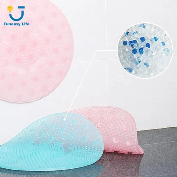 

Lazy Foot Wash Bath Artifact Rubbing Back Silicone Massage Pad Hot Sale Shower Mat Shower Bath For Toilet Non-slip Carpet