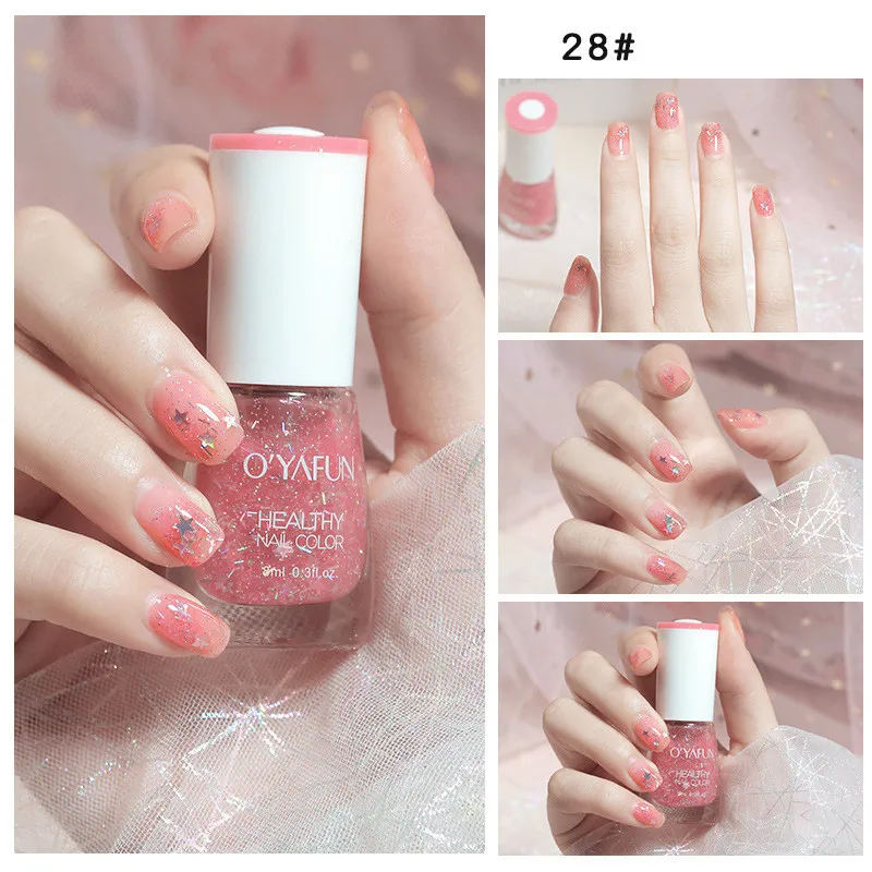 Quick Dry Glitter & Matte Waterproof Nail Polish
