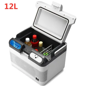

Dual-Use 12L Refrigerator Home Car Refrigerators Mini Freezer 12V 60W Portable Ultra Quiet Cooling Heating Box Fridge for Travel