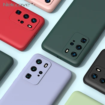 

100Pcs Luxury Liquid Silicone Case For Huawei Honor 30 Pro 30S 20 V20 20i 10i 10 9i 9X V9 9A 8A V8 Candy Color Soft Rubber Cover