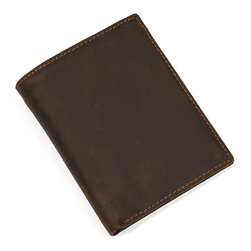 Premium Vintage Leather Bifold Wallet - Slim, Stylish, and Durable