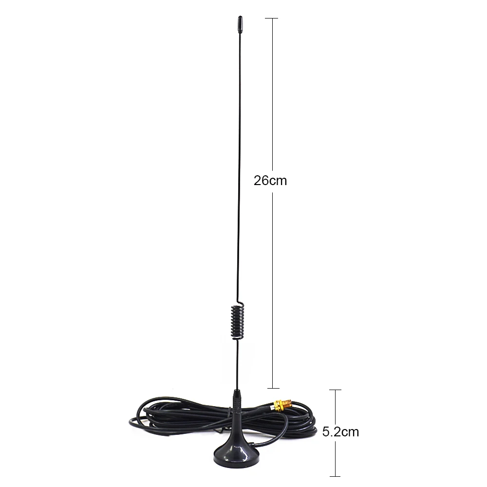 CHIPAL автомобильное магнитное крепление антенны UT-106UV SMA-F Женский Dual Band антенны UHF VHF для BAOFENG UV-5R UV-82 Wouxun Kenwood иди и болтай Walkie Talkie