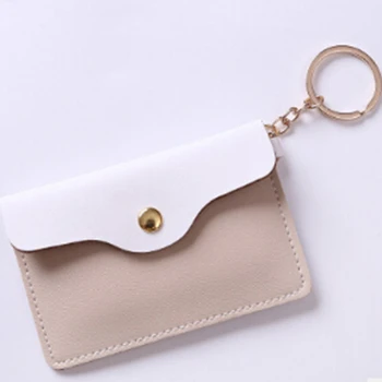 

LKEEP Luxury PU Leather Short Wallet Mini Soft Purses Key Bags Unisex Coin Purse Gift for Money Pocket Thin Wallets Zipper Solid