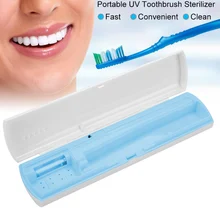 Evilto портативный УФ держатель стерилизатора зубных щеток USB зарядка Путешествия хранения с батареей внутри аксессуары для ванной комнаты