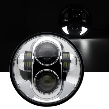 

5.75 Inch40W Motorcycle Headlightwith DRL 5-3/4" LED Headlamp Projector Driving Light for Motorbike Honda Shadow