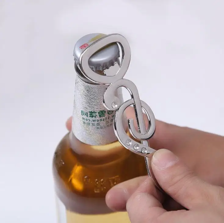 

200PCS/LOT The Music Of Love Chrome Musical Note Bottle Opener Beer Opener Wedding Gift Party Favors Wholesale