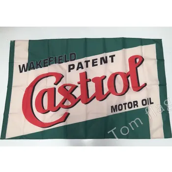 

Castrol wakefield motor oil racing flag, 90 * 150CM polyester castrol flag