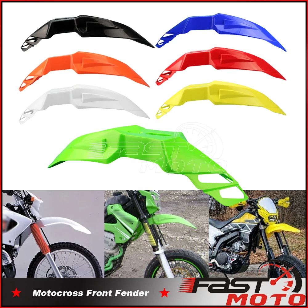 Parafango Anteriore Universale In Plastica Fuoristrada Per Moto 7 Colori Per Kawasaki Klr Klx Kx 110 140 250 450 650 Parafango Anteriore Motocross