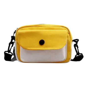 

Simple Hit Color Shoulder Bag Bolsas Feminina Handbags Women's Cute Purse Mini Canvas Casual Crossbody Shopping Bags for Women