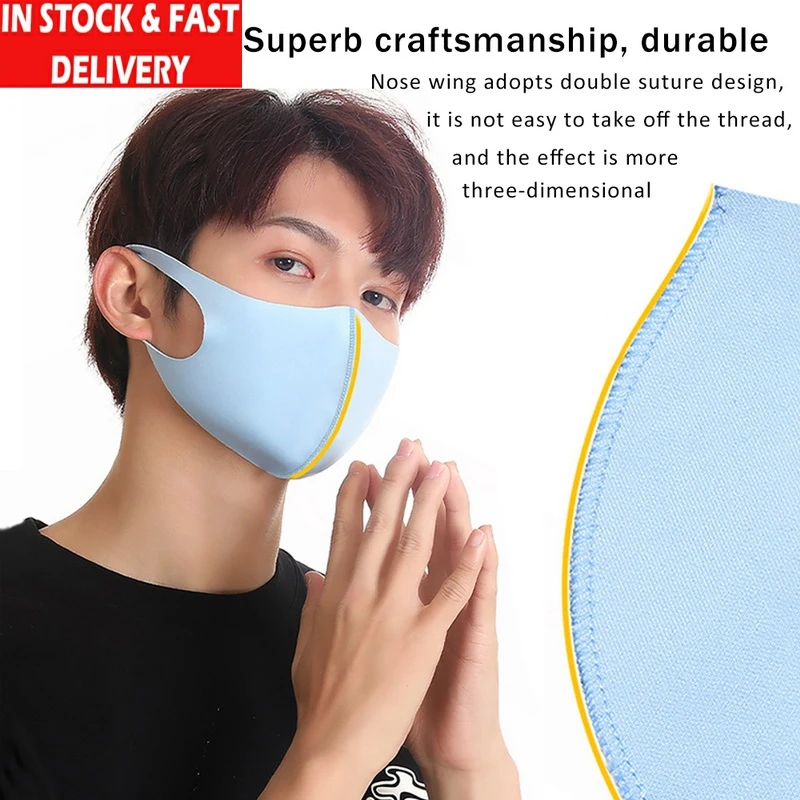 

15PCS KN95 Man Woman Children Mouth Mask Breathable Unisex Sponge Face Mask Reusable Anti Pollution Shield Wind Proof Mouth Mask