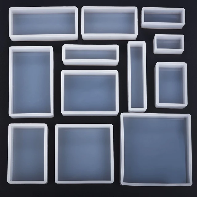 Resin Epoxy Resin Molds Casting Silicone Square - Resin Mold Crystal Epoxy  - Aliexpress