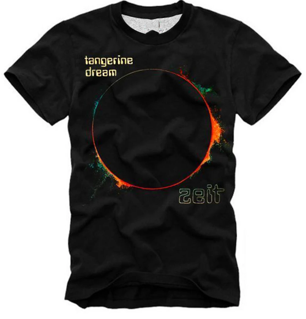 Tangerine Dream T-Shirt Zeit Electronic Music New Age Prog Kraftwerk 3952 Dtg Fashion Tee Shirt |