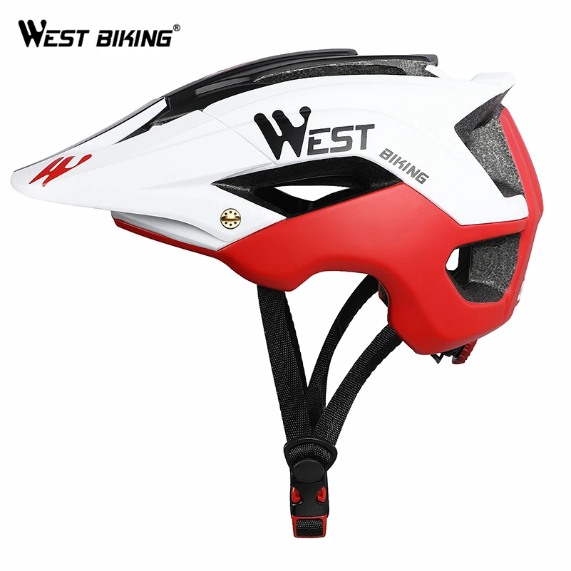 Велосипедный шлем WEST BIKING ультралегкий литой защитный головной убор для горных