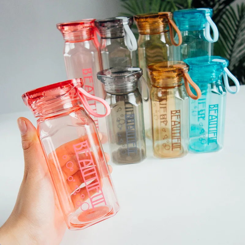 Портативная Милая бутылка для воды индивидуальный ромб My Bottle пластиковая