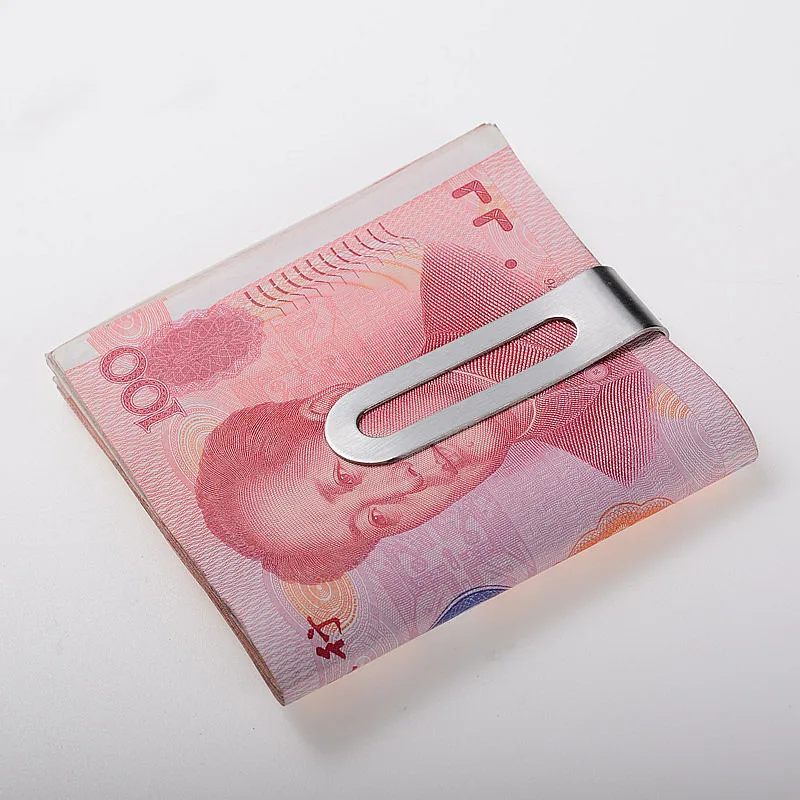 Men Stainless Steel Money Clip Cash Holder Male Wallet Purse Money Clips Metal Wallet Clamp for Holder For Boy Teenager