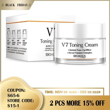 

V7 Vitamins Whitening Cream Effective Repair Rough Face Moisturizing Care Lazy Control Crystal Day Clear Cream Smooth Skin G1F6