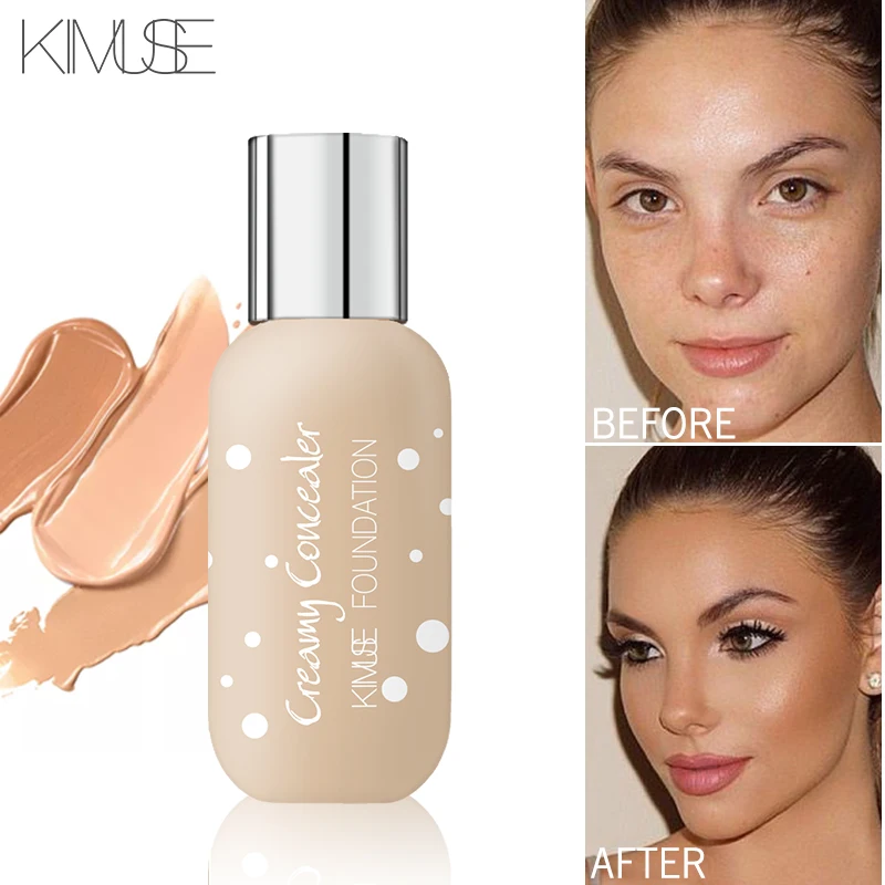 Kimuse 24H Pro-Matte power износ основа крем Основа макияж профессиональный MatteMake Up жидкий консилер водонепроницаемый натуральный бренд