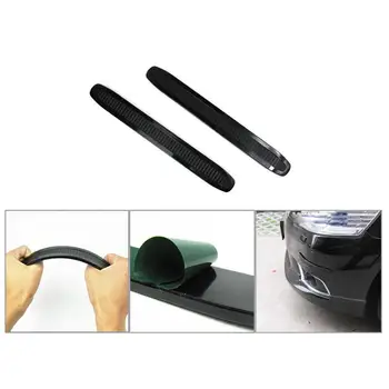 

2pcs Car Sticker Bumper Scratch Protection Car Front/Rear Edge Corner Guard Scratch Protection Car Styling Moldings Strips Decal