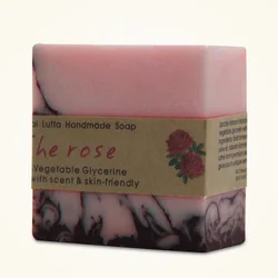 100g rose essential oil cleansing soap Free shipping