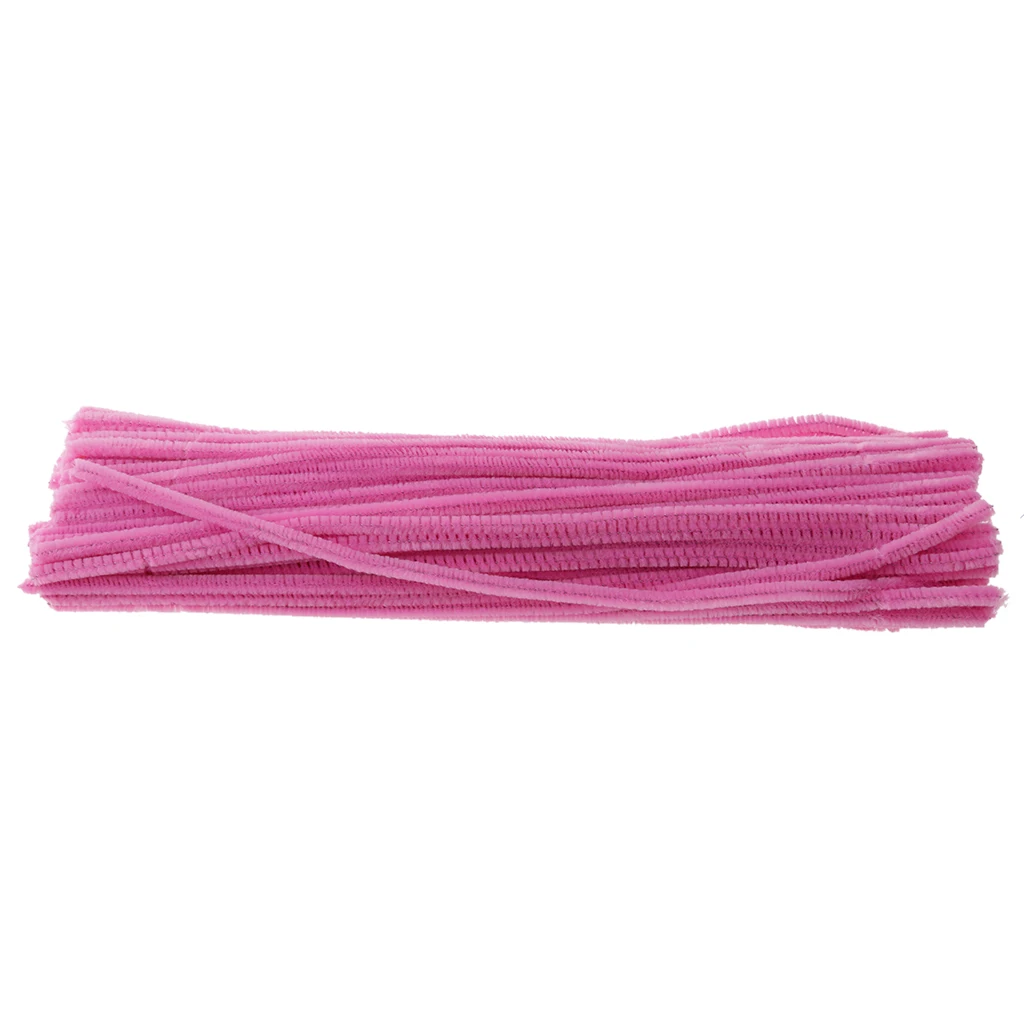 100 Pack Chenille Stems Pipe Cleaners Shilly-stick Handcraft Plush Twist Rods | Дом и сад